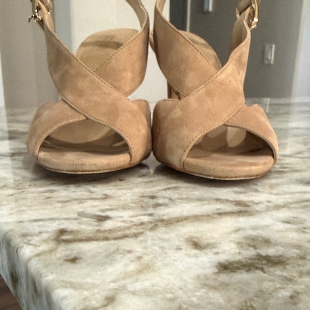 Michael Kors Beige Crisscross Sandals - Picture 4 of 6